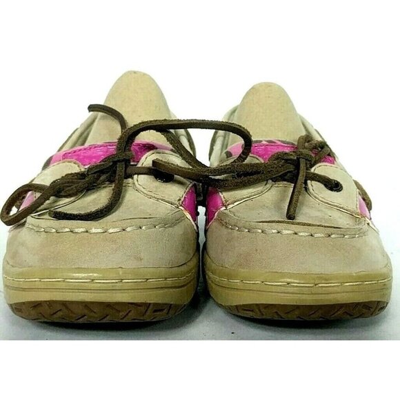 Sperry Top Sider Angelfish Pink Leopard Boat Shoes 6M - Picture 6 of 10